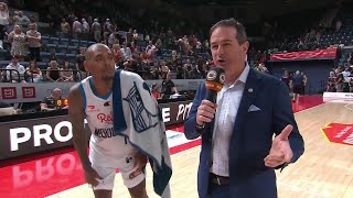 Xavier RathanMayes PostGame Interview v Illawarra Round 5 NBL23 [upl. by Errecart]