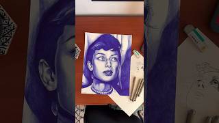 Ballpoint pen drawing drawing ballpointpenart artist artstudio ballpointpendrawing art paint [upl. by Eirolav899]