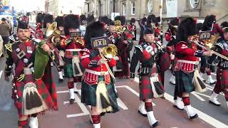 2 SCOTS Homecoming Parade featuring 79th Farewell to Gibraltar 4KUHD [upl. by Landry]