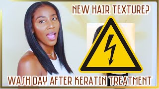 First Wash Day after Keratin Treatment on Natural Hair  Cliove Organics  Simply Subrena [upl. by Ul]