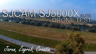 Sjcam SJ5000X elite test on drone Zagreb Jarun [upl. by Armyn]