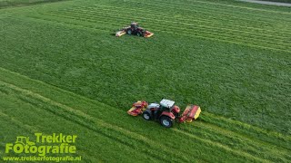 Stuurman Lauwerzijl  maaien 2024  Mowing  Gras Mähen  Case IH  Steyr  Pottinger [upl. by Aurie807]