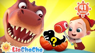 Surprise Eggs Song 2  Dinosaur Song  Baby Shark  More LiaChaCha Kids Songs amp Nursery Rhymes [upl. by Ingham]