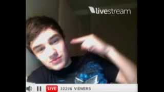 Liam Payne Twitcam  Part 4 March 14 2012 [upl. by Ynaffit]