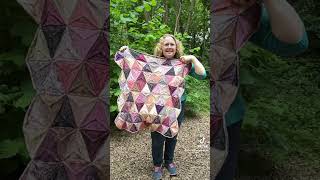 Triangulum Blanket and cowl knitting pattern available from crafthousemagiccouk knittingpattern [upl. by Sirron]