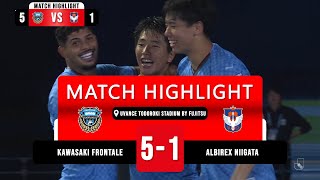 Frontale Pesta Gol di Uvance Todoroki  Kawasaki Frontale 5 vs 1 Albirex Niigata  MW 32  PSJ TV [upl. by Velda]