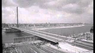 Verschiebung der Oberkasseler Brücke in Düsseldorf [upl. by Darcy689]