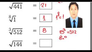 POTENCIACION Y RADICACION DE NUMEROS NATURALES [upl. by Relyhcs]