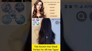 Keratin Hair Mask  Repairs Damage Curls Glossy Smooth Moisturizing haircaretips shorts yt [upl. by Ahcropal]