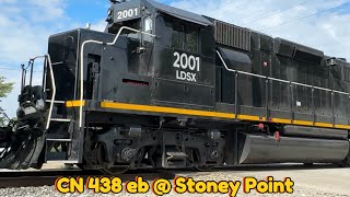 CN 438 eb at Stoney Point 8162024 [upl. by Jackelyn]