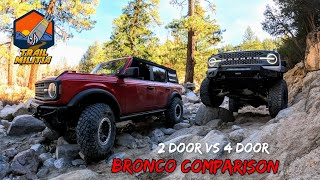 2 Door Bronco vs 4 Door Bronco Comparison at Holcomb Creek [upl. by Yale72]