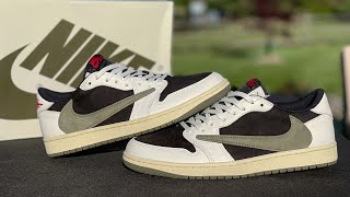 The Alternative Air Jordan 1 Low Travis Scott OLIVE Review [upl. by Ydaf115]