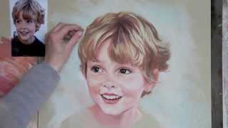 Pastel portrait step by step [upl. by Luise]