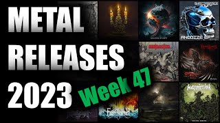 New Metal amp Hard Rock releases 2023 – Week 47 20th  26th November 2023 [upl. by Iolande]