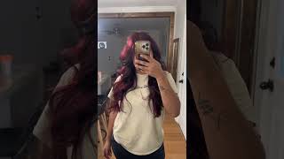 I dye my HAIR  beautiful CHERRY CHRUSH from L’Oréal hair hairdye longhair [upl. by Elkin]