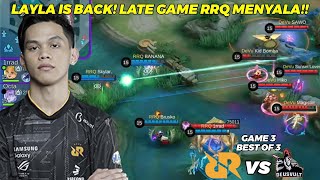 LAYLA IS BACK LATE GAME RRQ MENYALA  RRQ HOSHI vs DEUSVULT Game 3  KBreakdown [upl. by Alric]