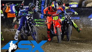 Supercross Round 1 450SX Highlights  Anaheim CA Angel Stadium  Jan 6 2024 [upl. by Erdreid]