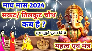 सकट चौथ कब है Sakat Chauth Kab Hai 2024Til Chauth 2024 Date Chaturthi Vrat सकट चौथ शुभ मुहूर्त 2024 [upl. by Orth]