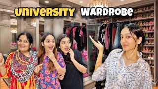 My University Wardrobe Tour 😍 Back to University Shopping 🛍️  Dost Ney Surprise Dia😭Sistrology [upl. by Anairdna]