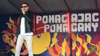 Maciek Kasprzyk  Przez Twe Oczy Zielone Cover Akcent Koncert Disco Polo 2024 [upl. by Luanni811]