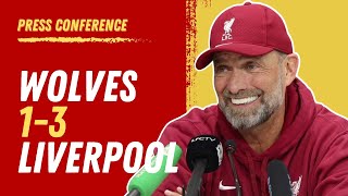 Wolves 13 Liverpool  Jurgen Klopp Press Conference [upl. by Lehctim]