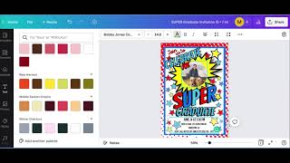 Super Graduate Invitation Editing Tutorial [upl. by Niwle634]