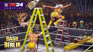 WWE 2K24  Bianca Belair amp Jade Cargil vs Alba Fyre amp Isla Dawn Ladder Match [upl. by Laresa]