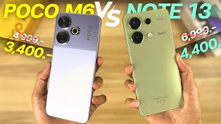 รีวิว POCO M6 vs Redmi Note 13 ต่างกัน 1000 ตัวไหนคุ้มสุด หลังใช้จริง [upl. by Seedman]