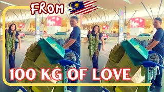 UNBELIEVABLE Kami Bawa Pulang 100KG Buah Tangan Dari Malaysia [upl. by Maximilian821]