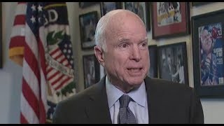 John McCain Mocks Trump’s DraftDodging quotBone Spursquot [upl. by Bertine]