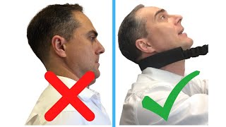 NEW amp EASY Exercises to SAFELY Improve Military Neck and Cervical Kyphosis  Dr Walter Salubro [upl. by Grannie]