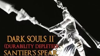 Dark Souls 2 Santiers Spear Tutorial dual wielding w power stance [upl. by Llekcir]