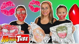 TIN FOIL MakeUp CHALLENGE 💅💋RETO Maquillaje 💄 PAPEL DE ALUMINIO [upl. by Htebazile]