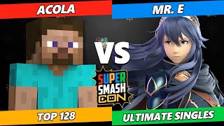 SSC 2023  acola Steve Vs Mr E Lucina Smash Ultimate Tournament [upl. by Asir]