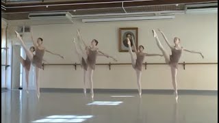 Vaganova Ballet Academy 7th Class Extensions en Pointe [upl. by Eymaj910]