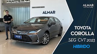 Toyota Corolla SEG CVT Hibrido 2023 [upl. by Elleinaj229]