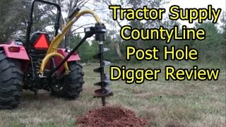 CountyLine Post Hole Digger  Review and first use [upl. by Taryne]