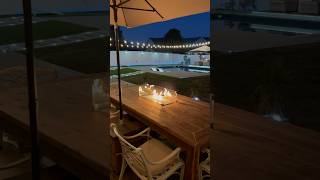 Build your own fire pit dining table diy backyarddesign decklife exteriordesign [upl. by Adnilev973]