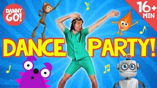 Wiggle Freeze Spin  more  Dance Along  Dance Compilation  Danny Go Songs for Kids [upl. by Elnora409]