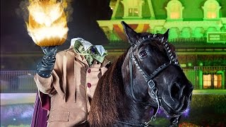 Headless Horseman Rides at Mickeys Not So Scary Halloween Party 2016 AND New Photopass Magic Shot [upl. by Batty32]