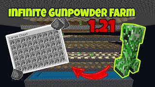 Infinite gunpowder farm in Minecraft 121 [upl. by Acnairb382]