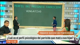 Caso David Oubel parricida gallego de Moraña que degolló a sus dos hijas Analiza el Prof Magaz [upl. by Einahpad]