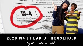 How To Fill Out A W4 Form 2020  W4 Head of Household [upl. by Ahsirpac403]