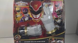 Review Ranger Deluxe Hand Gear Power Rangers Megaforce [upl. by Minnie104]