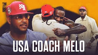 Carmelo Anthony Explains How He Became Coach Melo for Team USA [upl. by Rahr]