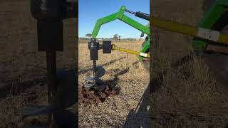 Post Hole Digger with Hydraulic Assist [upl. by Mollee592]