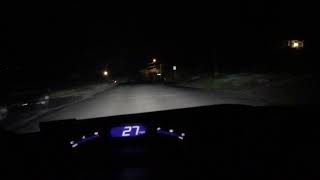 Zone Tech Generic Mini H1 HID Projector Retrofit  8th Gen Honda Civic Coupe EX  Quick Demo [upl. by Yedorb]