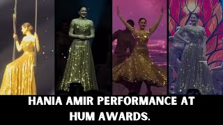 Hania Amir Dance Performance at Hum Awards  Shimmers amp Glams [upl. by Ekrub540]