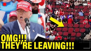 Watch TRUMP LOSE IT as Audience WALKS OUT OF RALLY [upl. by Noitsirhc]