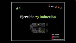 Ejercicio 23 Inducción Matemática [upl. by Colvert]